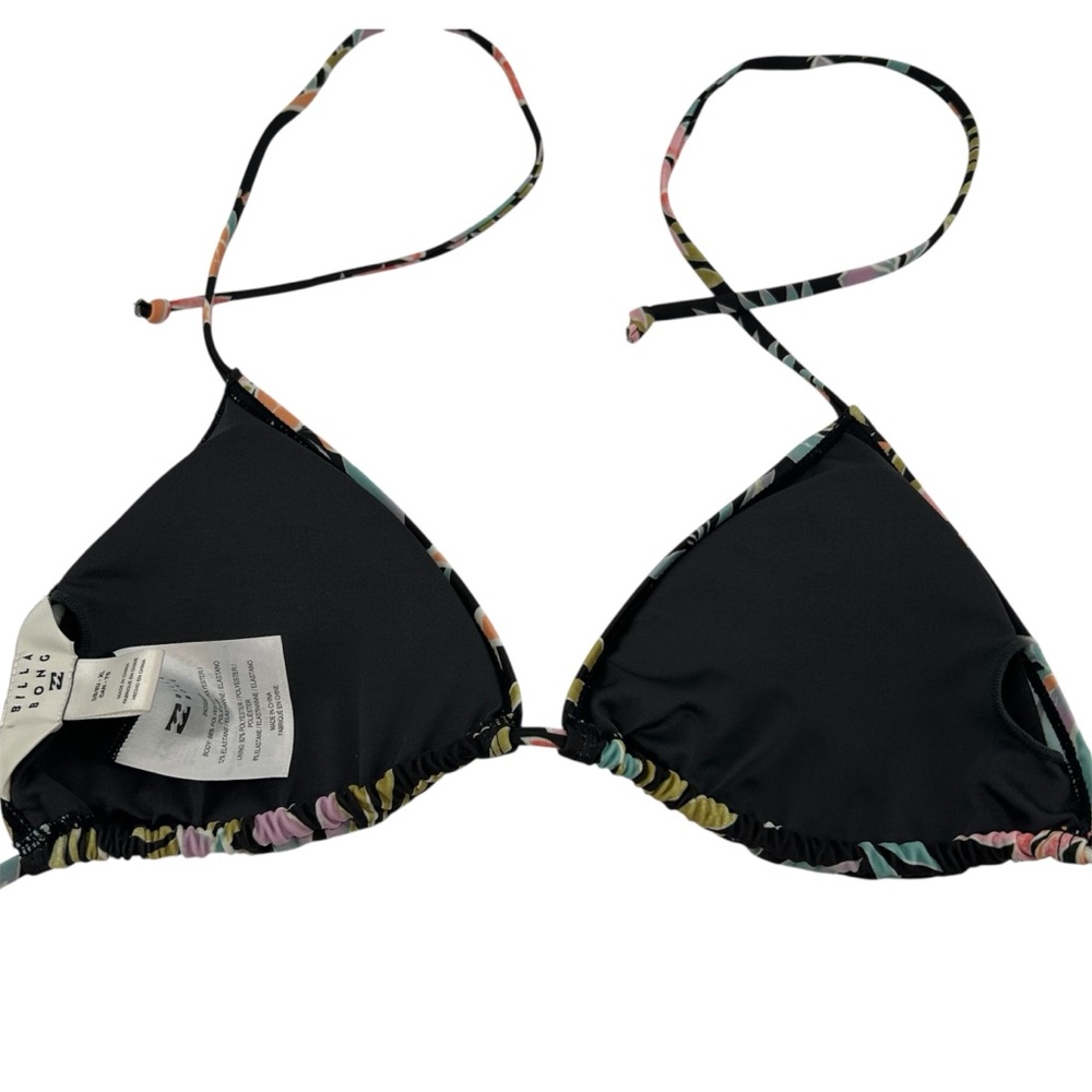 NWT Billabong Beach Babe Tri Set Black Floral Print Women’s Size XL - Picture 13 of 15